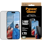 Protetor de ecrã privacidade PanzerGlass Ultra-Wide Fit EasyAligner 2-Way para iPhone 17 Pro - 9H - Bordo preto