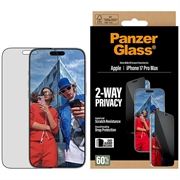 Protetor de ecrã privacidade iPhone 17 Pro Max PanzerGlass Ultra-Wide Fit EasyAligner 2-Way - 9H - Bordo preto
