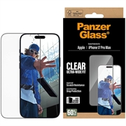 Protetor de Ecrã PanzerGlass Ultra-Wide Fit EasyAligner para iPhone 17 Pro Max - Bordo preto