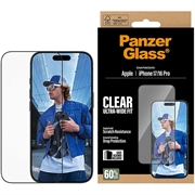 Protetor de Ecrã PanzerGlass Ultra-Wide Fit EasyAligner para iPhone 17/16 Pro - Bordo preto