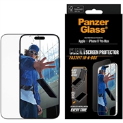Protetor de ecrã PanzerGlass Ultra-Wide Fit con FastFit In-A-Box para iPhone 17 Pro Max - 9H - Borda preta