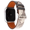 Apple Watch Series SE/6/5/4/3/2/1 Pattern Leather Strap - 38mm, 40mm