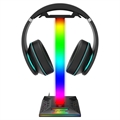 Suporte para Fones de Ouvido para Jogos Piifoxer EB02 com Luzes RGB