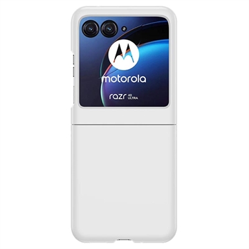 Capa de Plástico para Motorola Razr 40 Ultra - Branco