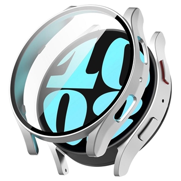 Capa de Plástico com Protetor de Ecrã para Samsung Galaxy Watch6 - 40mm - Prateado