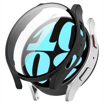 Capa de Plástico com Protetor de Ecrã para Samsung Galaxy Watch6 - 44mm - Preto