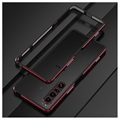 Protecção Lateral de Metal Polar Lights Style para Sony Xperia 1 IV - Preto / Vermelho