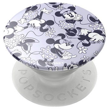 Suporte e Pega Extensível PopSockets Disney - Minnie Padrão Lilás