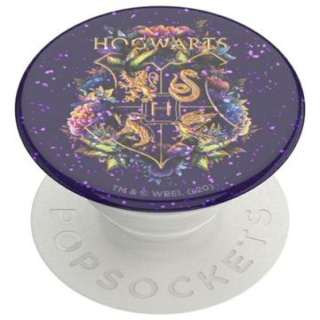 PopSockets Suporte e pega expansível Harry Potter - Glitter Hogwarts Floral