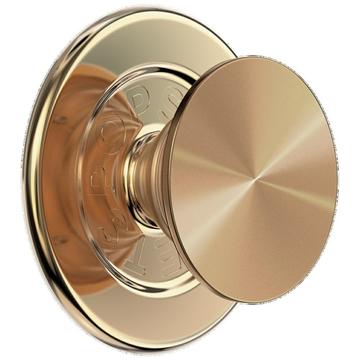 PopSockets Round MagSafe PopGrip Suporte e pega expansível - Alumínio Radial Dourado