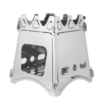 Fogão a lenha portátil em aço inoxidável WS009M - Tamanho S