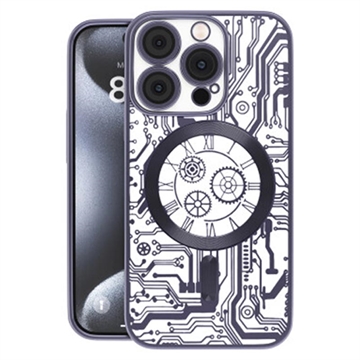 Capa Prio Elegant Mag para iPhone 16 Pro Max com proteção da lente da câmara - Preto