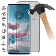 Protetor de Ecrã com Cobertura Total para Privacidade para Motorola Edge 40 Neo - Borda Preta