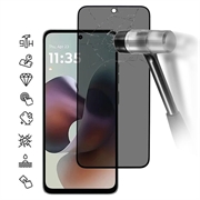 Protetor de Ecrã com Cobertura Total para Privacidade para Motorola Moto G56 - Borda Preta