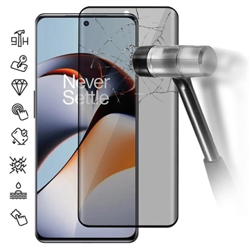 Protetor de Ecrã com Cobertura Total para Privacidade do OnePlus 12R/Ace 3 - Borda Preta