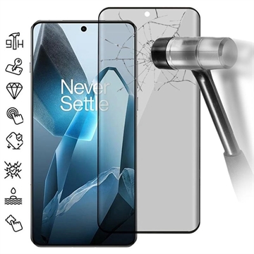 OnePlus 13 Protetor de Ecrã com Cobertura Total para Privacidade - Borda Preta