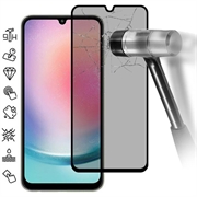 Protetor de Ecrã com Cobertura Total para Privacidade do Samsung Galaxy A25 - Borda Preta