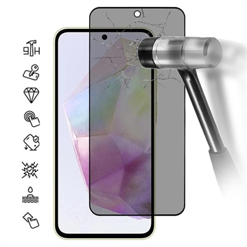 Protetor de Ecrã com Cobertura Total para Privacidade para Samsung Galaxy A36/A56 - Borda Preta