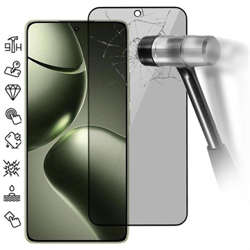 Protetor de Ecrã com Cobertura Total para Privacidade para Xiaomi 14T/14T Pro - Borda Preta