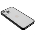 Capa Magnética de Vidro Temperado para iPhone 14 Max - Preto