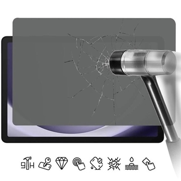 Protetor de Ecrã em Vidro Temperado Privacidade para Samsung Galaxy Tab A9+/A11+