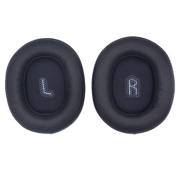 Protectores auriculares em pele para auscultadores JBL E55BT - Preto