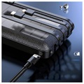 Power Bank Solar com Suporte Psooo PS-159 - Preto