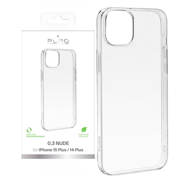 Capa de TPU Puro 0.3 Nude para iPhone 15 Plus - Transparente