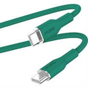Cabo Puro Icon Soft USB-C / USB-C - 1,5 m - Verde escuro