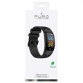 Bracelete em Silicone Puro Sport Plus para Fitbit Charge 5 - Preto