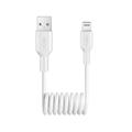 Cabo em espiral Puro USB-A / Lightning - 1m - Branco