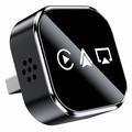 Adaptador sem fios Q1A para CarPlay / Android Auto com AirPlay - Preto