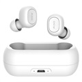 Fones de Ouvido Estéreo Sem Fio Verdadeiros QCY T1C - Bluetooth 5.0 (Embalagem aberta - Excelente) - Brancos