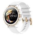 Elegante Smartwatch Impermeável QR02 - Pulseira de Silicone