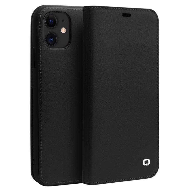 Capa de Pele Tipo Carteira Qialino Classic para iPhone 11