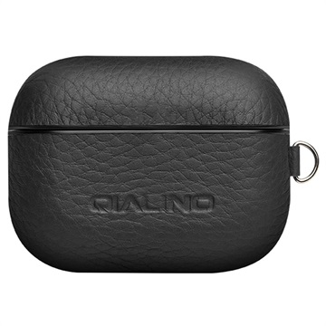 Bolsa em Pele Qialino Premium para AirPods Pro - Preto
