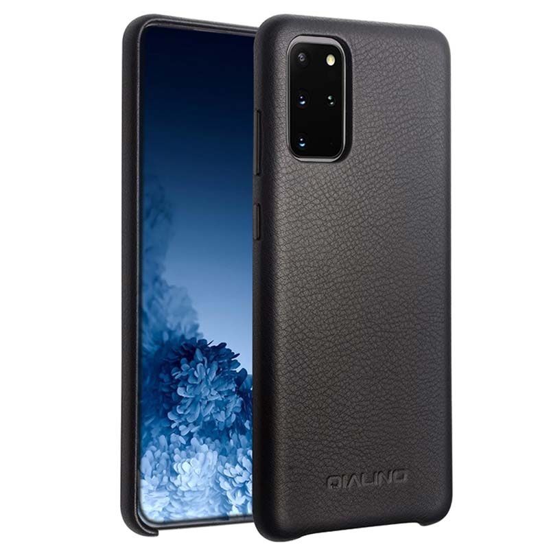 Capa de Couro Qialino Premium para Samsung Galaxy S20+ - Preto