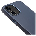 Capa de Couro Qialino Premium para iPhone 12 Mini - Azul