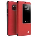 Capa de Pele Qialino Smart View para Huawei Mate 20 Pro - Vermelho