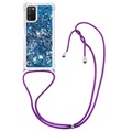 Capa de TPU Quicksand Series para Samsung Galaxy A03s - Azul