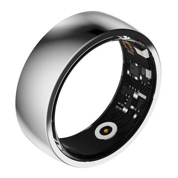 Smart Ring pentru monitorizarea sănătății R09M - Tamanho: 17.8mm - Prata