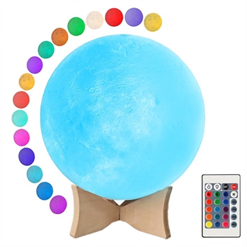 Lâmpada Lunar LED RGB / Luz de Presença YK2302 - 15cm, 1000mAh