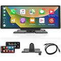 RH-W517 Ecrã CarPlay / Android Auto sem fios de 10.3" com transmissor FM e conetividade Bluetooth