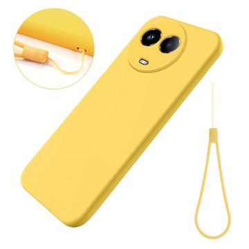 Capa de Silicone Líquido para Realme 11/11x - Amarelo