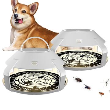 Luz LED recarregável para armadilhas para pulgas - 2 peças. - Branco