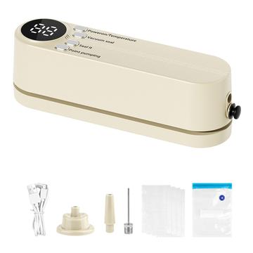 Mini seladora a vácuo portátil recarregável para alimentos