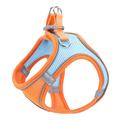 Arnês refletor para gatos/cães com trela - L - Cor-de-Laranja / Azul