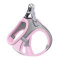 Arnês refletor para cães e gatos com trela - L - Cor-de-Rosa / Cinzento
