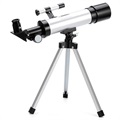 Telescópio Refrator com Tripé para Iniciantes - 90x, 50mm, 390mm