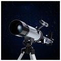 Telescópio Refrator com Tripé para Iniciantes - 90x, 50mm, 390mm